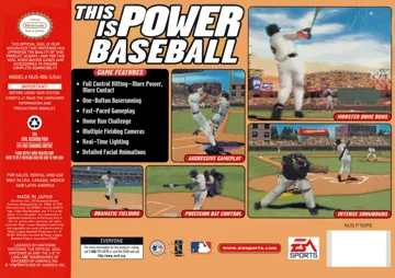 Triple Play 2000 (USA) box cover back